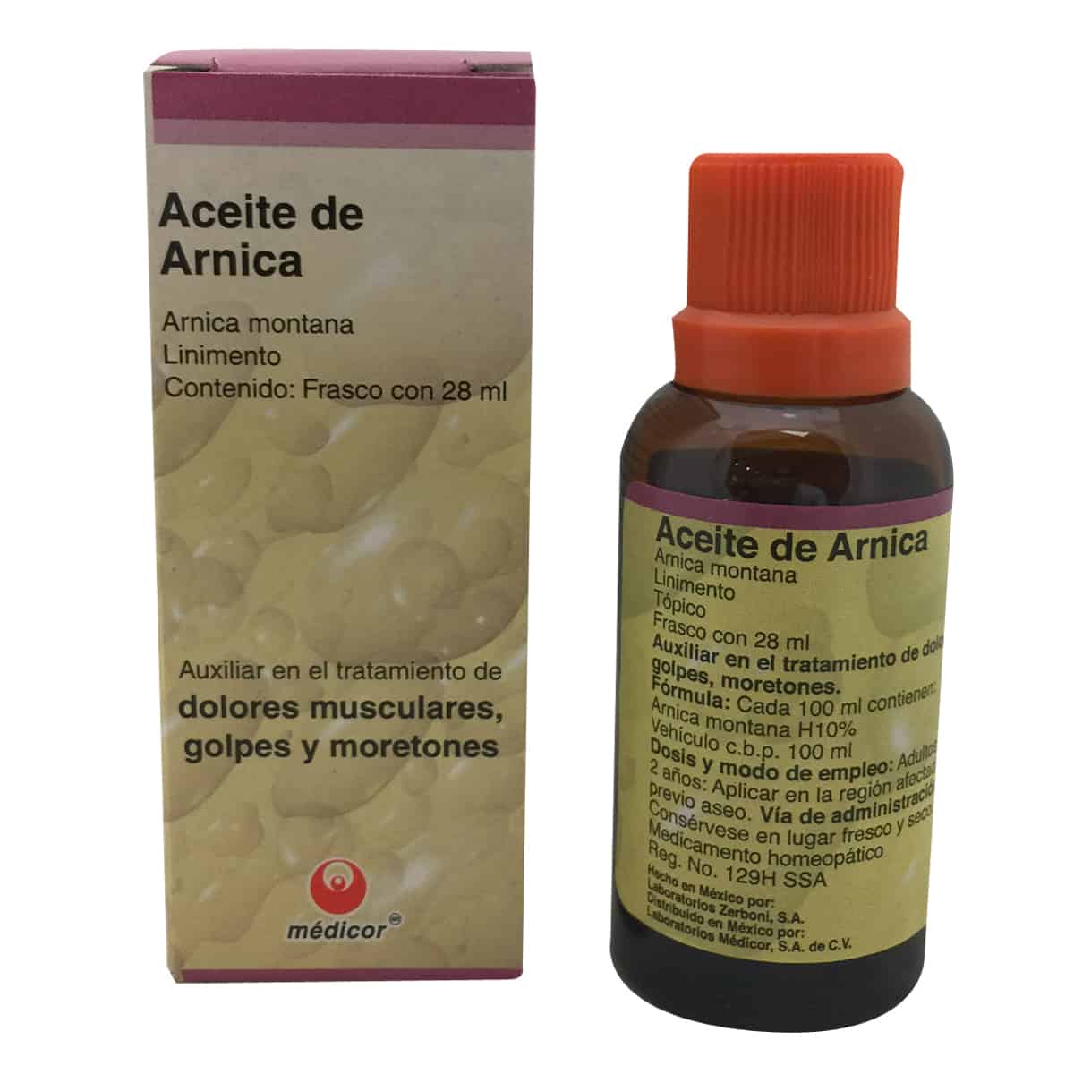 Moretones, Golpes - Aceite de Arnica